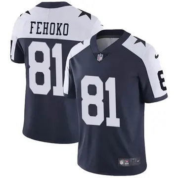 Nike Simi Fehoko Men's Limited Dallas Cowboys Navy Alternate Vapor Untouchable Jersey