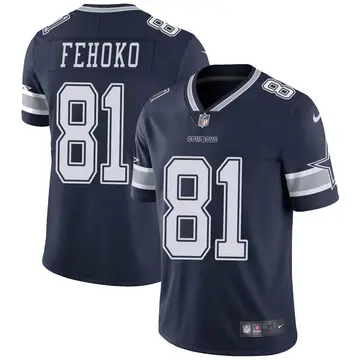 Nike Simi Fehoko Men's Limited Dallas Cowboys Navy Team Color Vapor Untouchable Jersey