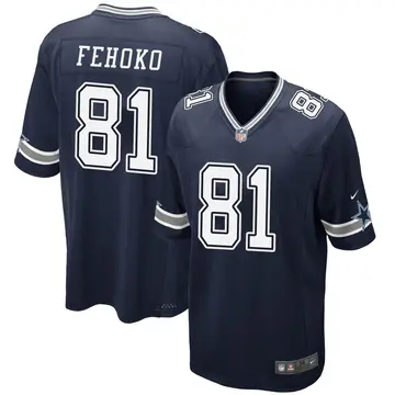 Nike Simi Fehoko Youth Game Dallas Cowboys Navy Team Color Jersey
