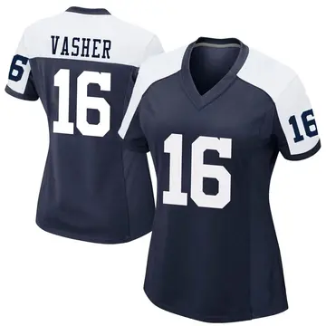 Nike T.J. Vasher Women's Game Dallas Cowboys Navy Alternate Jersey