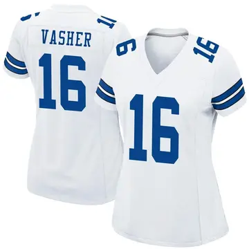 Nike T.J. Vasher Women's Game Dallas Cowboys White Jersey