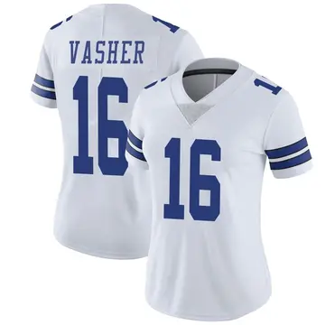 Nike T.J. Vasher Women's Limited Dallas Cowboys White Vapor Untouchable Jersey