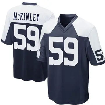 Nike Takkarist McKinley Men's Game Dallas Cowboys Navy Blue Throwback Jersey
