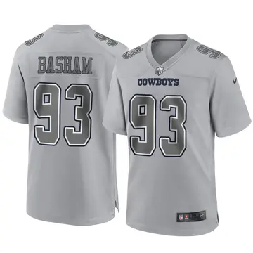 Nike Tarell Basham Men's Game Dallas Cowboys Gray Atmosphere Fashion Jersey