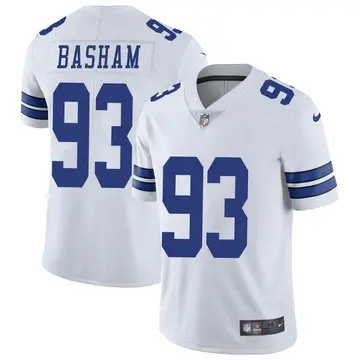 Nike Tarell Basham Men's Limited Dallas Cowboys White Vapor Untouchable Jersey