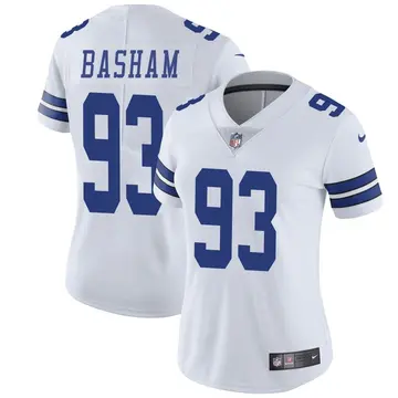 Nike Tarell Basham Women's Limited Dallas Cowboys White Vapor Untouchable Jersey