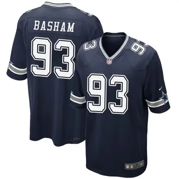 Nike Tarell Basham Youth Game Dallas Cowboys Navy Team Color Jersey