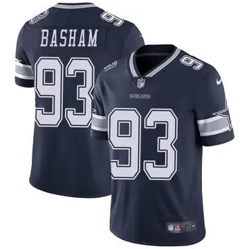 Nike Tarell Basham Youth Limited Dallas Cowboys Navy Team Color Vapor Untouchable Jersey
