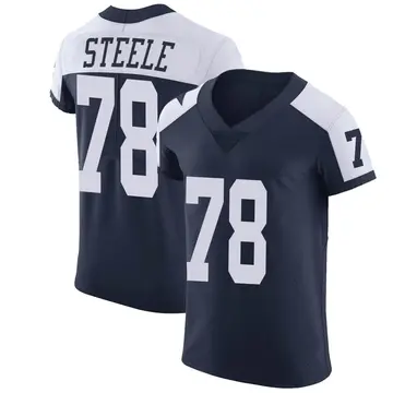 Nike Terence Steele Men's Elite Dallas Cowboys Navy Alternate Vapor Untouchable Jersey