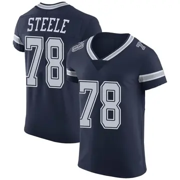 Nike Terence Steele Men's Elite Dallas Cowboys Navy Team Color Vapor Untouchable Jersey