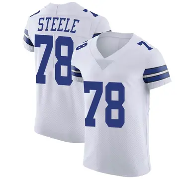 Nike Terence Steele Men's Elite Dallas Cowboys White Vapor Untouchable Jersey