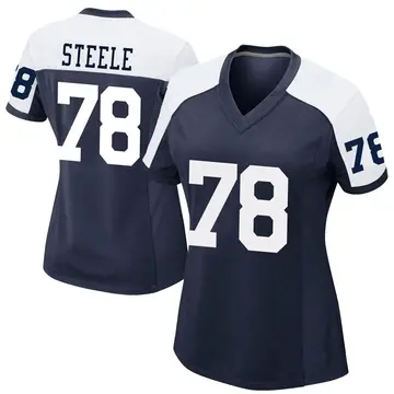 Nike Terence Steele Women's Game Dallas Cowboys Navy Alternate Jersey