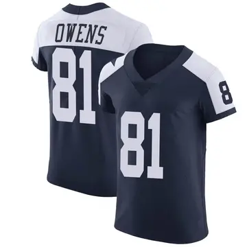 Nike Terrell Owens Men's Elite Dallas Cowboys Navy Alternate Vapor Untouchable Jersey