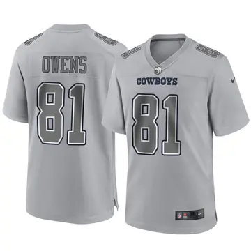 Nike Terrell Owens Men's Game Dallas Cowboys Gray Atmosphere Fashion Jersey