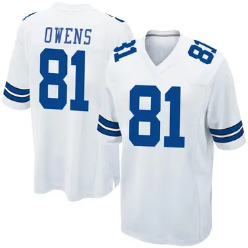 Nike Terrell Owens Men's Game Dallas Cowboys White Jersey