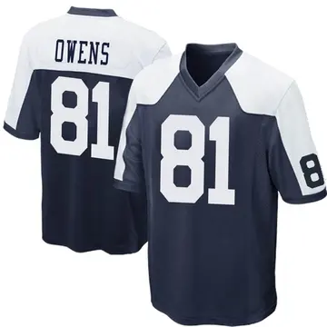 Nike Terrell Owens Youth Game Dallas Cowboys Navy Blue Throwback Jersey