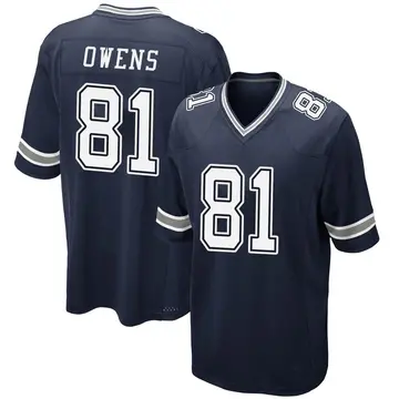 Nike Terrell Owens Youth Game Dallas Cowboys Navy Team Color Jersey
