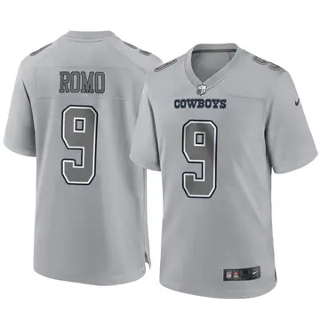 Nike Tony Romo Men's Game Dallas Cowboys Gray Atmosphere Fashion Jersey