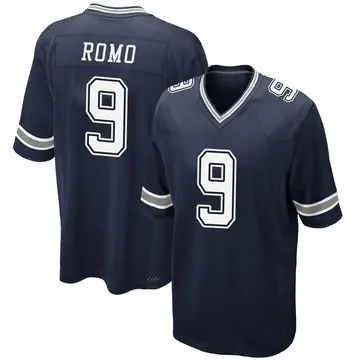 Nike Tony Romo Men's Game Dallas Cowboys Navy Team Color Jersey