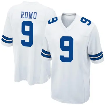Nike Tony Romo Men's Game Dallas Cowboys White Jersey