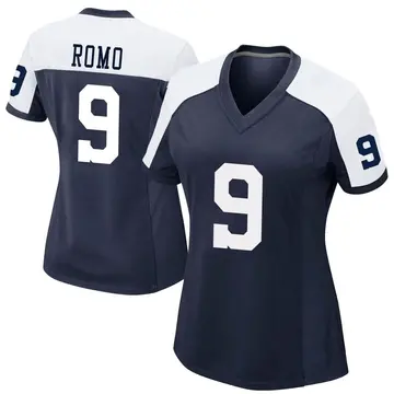 Nike Tony Romo Women's Game Dallas Cowboys Navy Alternate Jersey