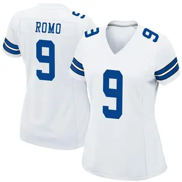 Nike Tony Romo Women's Game Dallas Cowboys White Jersey