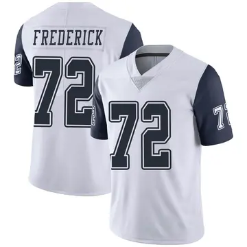 Nike Travis Frederick Youth Limited Dallas Cowboys White Color Rush Vapor Untouchable Jersey