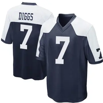 Nike Trevon Diggs Men's Game Dallas Cowboys Navy Blue Throwback Jersey