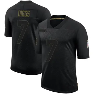 Nike Trevon Diggs Men's Limited Dallas Cowboys Black 2020 Salute To Service Jersey