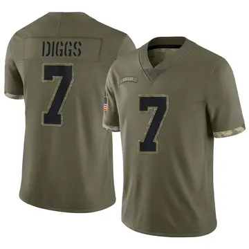 Nike Trevon Diggs Men's Limited Dallas Cowboys Olive 2022 Salute To Service Jersey