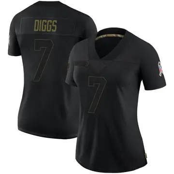 Nike Trevon Diggs Women's Limited Dallas Cowboys Black 2020 Salute To Service Jersey