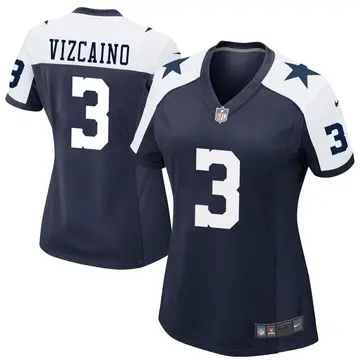Nike Tristan Vizcaino Women's Game Dallas Cowboys Navy Alternate Jersey