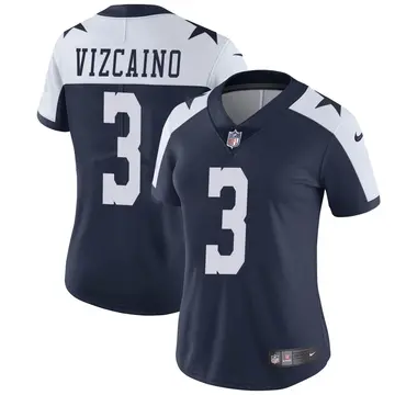 Nike Tristan Vizcaino Women's Limited Dallas Cowboys Navy Alternate Vapor Untouchable Jersey