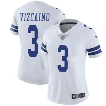 Nike Tristan Vizcaino Women's Limited Dallas Cowboys White Vapor Untouchable Jersey