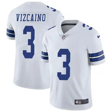 Nike Tristan Vizcaino Youth Limited Dallas Cowboys White Vapor Untouchable Jersey