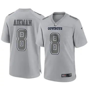 Nike Troy Aikman Men's Game Dallas Cowboys Gray Atmosphere Fashion Jersey