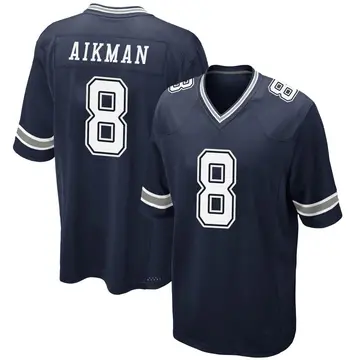Nike Troy Aikman Youth Game Dallas Cowboys Navy Team Color Jersey