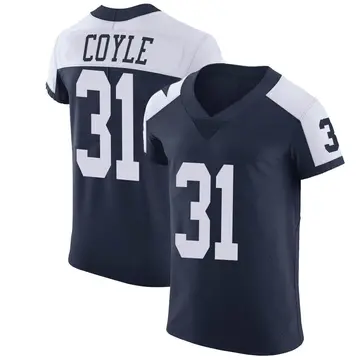 Nike Tyler Coyle Men's Elite Dallas Cowboys Navy Alternate Vapor Untouchable Jersey