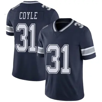 Nike Tyler Coyle Men's Limited Dallas Cowboys Navy Team Color Vapor Untouchable Jersey