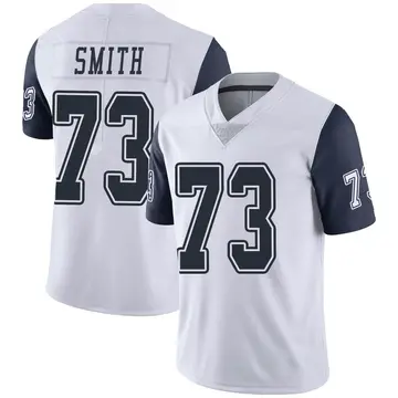 Nike Tyler Smith Men's Limited Dallas Cowboys White Color Rush Vapor Untouchable Jersey