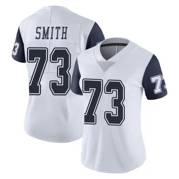 Nike Tyler Smith Women's Limited Dallas Cowboys White Color Rush Vapor Untouchable Jersey