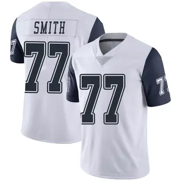 Nike Tyron Smith Men's Limited Dallas Cowboys White Color Rush Vapor Untouchable Jersey