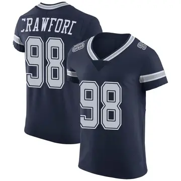 Nike Tyrone Crawford Men's Elite Dallas Cowboys Navy Team Color Vapor Untouchable Jersey