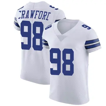 Nike Tyrone Crawford Men's Elite Dallas Cowboys White Vapor Untouchable Jersey