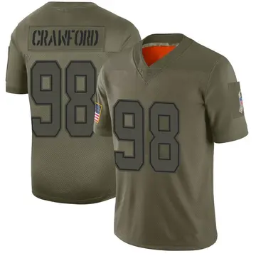 Nike Tyrone Crawford Men's Limited Dallas Cowboys Camo 2019 Salute to Service Jersey