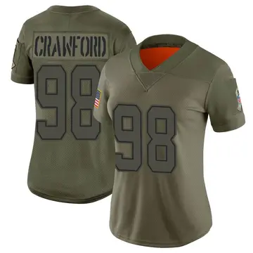 Nike Tyrone Crawford Women's Limited Dallas Cowboys Camo 2019 Salute to Service Jersey