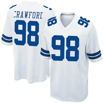 Nike Tyrone Crawford Youth Game Dallas Cowboys White Jersey