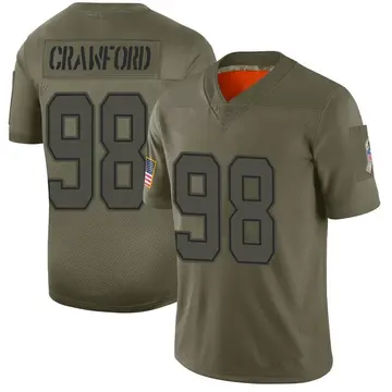 Nike Tyrone Crawford Youth Limited Dallas Cowboys Camo 2019 Salute to Service Jersey