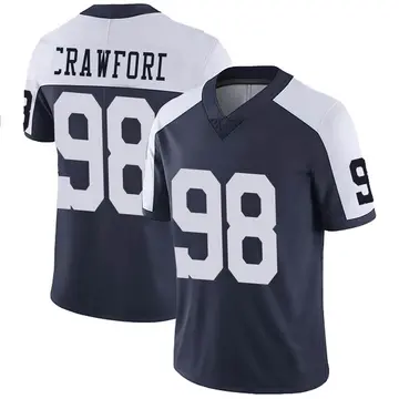 Nike Tyrone Crawford Youth Limited Dallas Cowboys Navy Alternate Vapor Untouchable Jersey