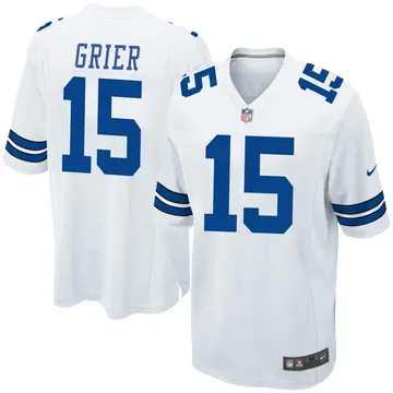 Nike Will Grier Men's Game Dallas Cowboys White Jersey